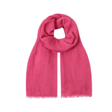 ROLLED SCARF PLAIN HOT PINK