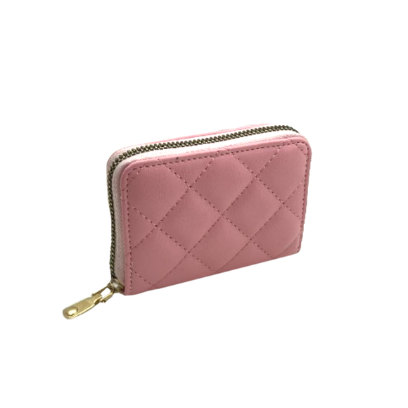 PURSE SMALL QUILTED DESIGN LIGHT PINK