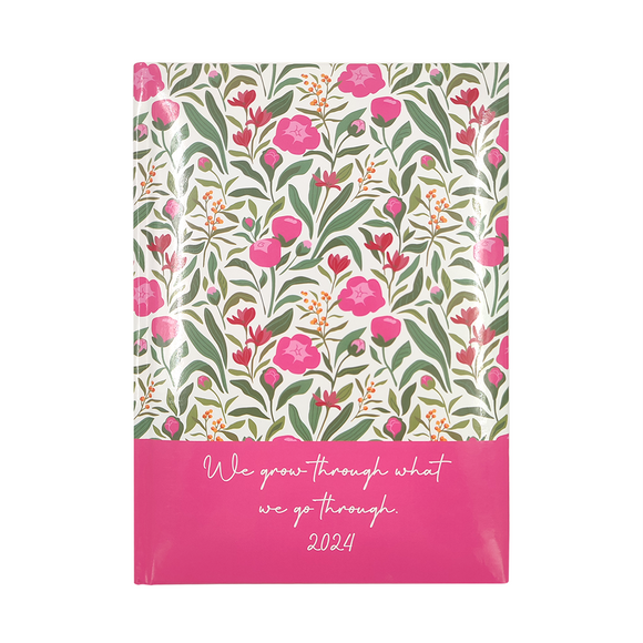 DIARY A5 PAGE A DAY FABULOUS FLOWERS