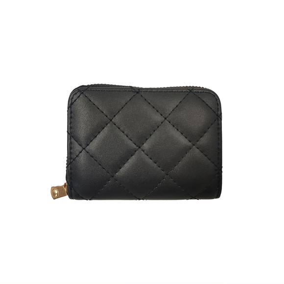 PURSE SMALL QUILTED DESIGN BLACK