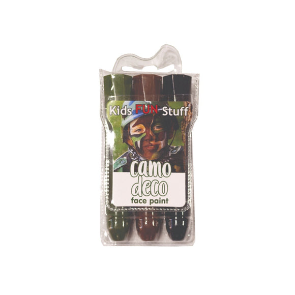 FACE PAINT 3PC CAMO