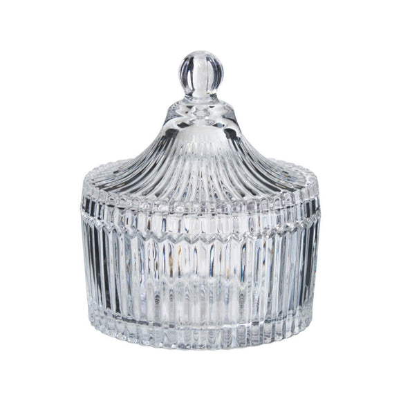 GLASS TRINKET PALACE DOME STRIPPED MEDIUM
