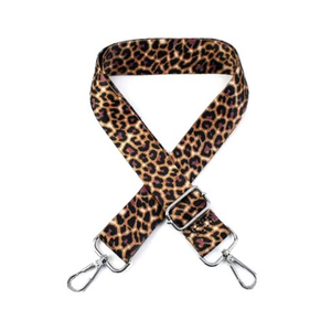 BAG STRAP CLASSIC LEOPARD PRINT BLACK AND BROWN