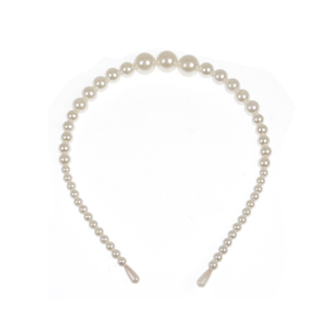 ALICE BAND TAPERED PEARLS
