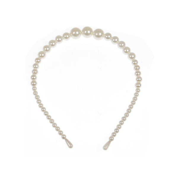 ALICE BAND TAPERED PEARLS