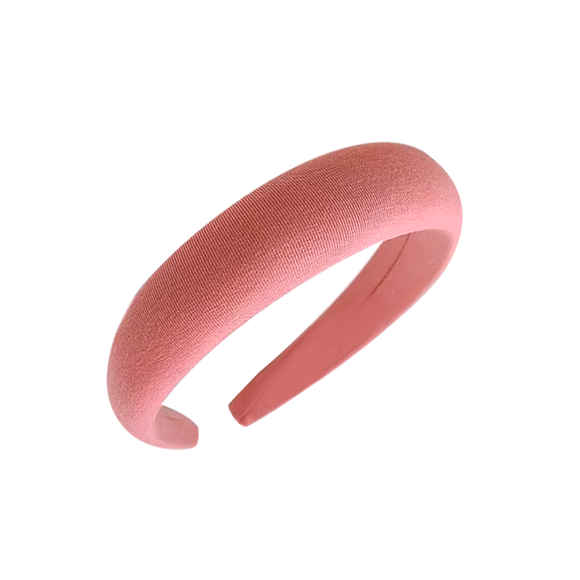 ALICE BAND PADDED PLAIN PINK