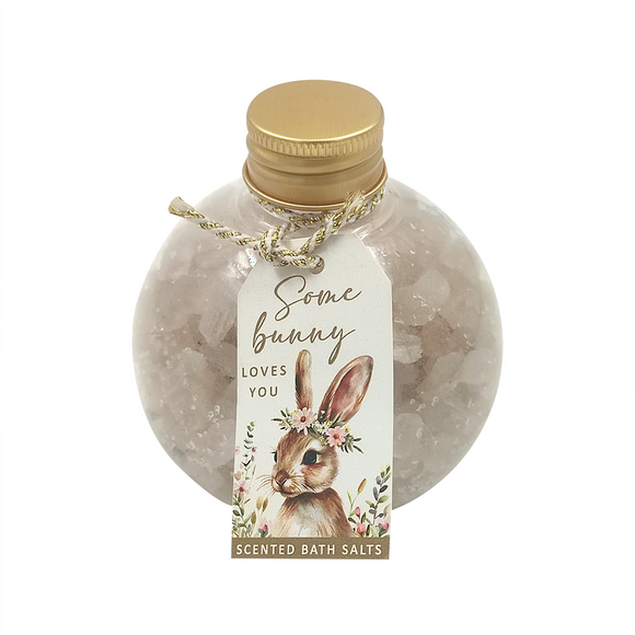 BATH CRYSTALS 250ML VANILLA SCENTED SOME BUNNY LOVES YOU