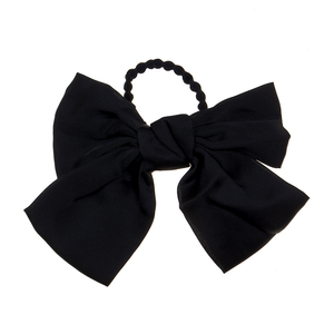 HAIR BAND WITH BLACK SATIN BOW