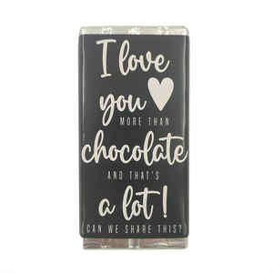 CHOCOLATE 100G BLACK I LOVE YOU