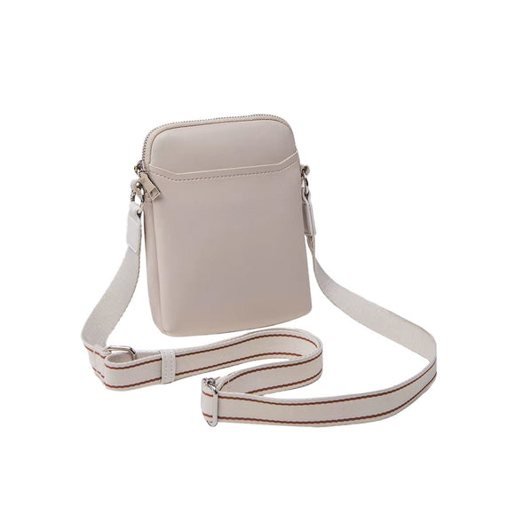 BAG MOBILE ON THE GO PLAIN PU BEIGE