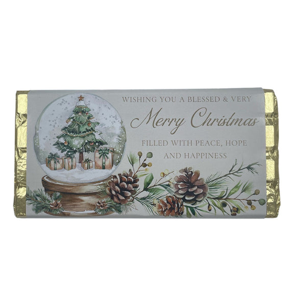 XMAS CHOCOLATE 100G SERENE SNOWGLOBE
