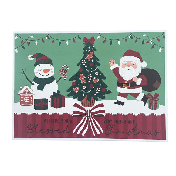 XMAS PLACEMATS 24 PGS CHRISTMAS CANDY STORE SANTA