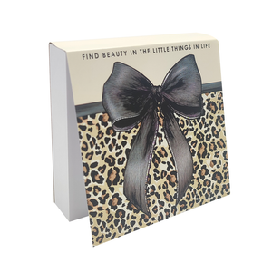 CHUBBY NOTEPAD LEOPARD BOWTIQUE