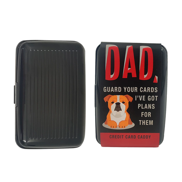 CREDIT CARD CADDY DAD GUARD YOUR CARDS