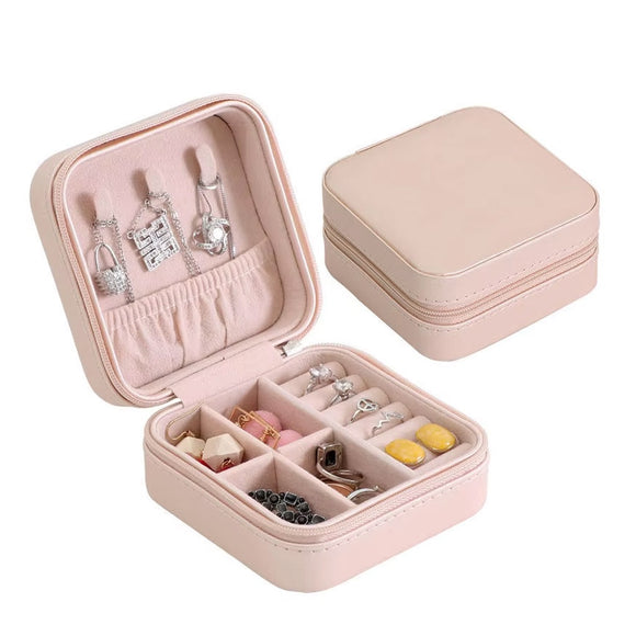 JEWELLERY BOX MINI SQUARE PINK