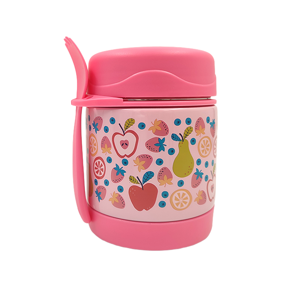 HOT/COLD SNACK CONTAINERS WITH FORK FRUIT