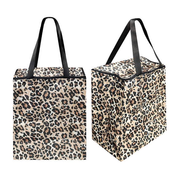 COOLER BAG LARGE LEOPARD PRINT