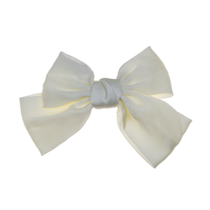 HAIR BAND WITH CREAM SATIN BOW