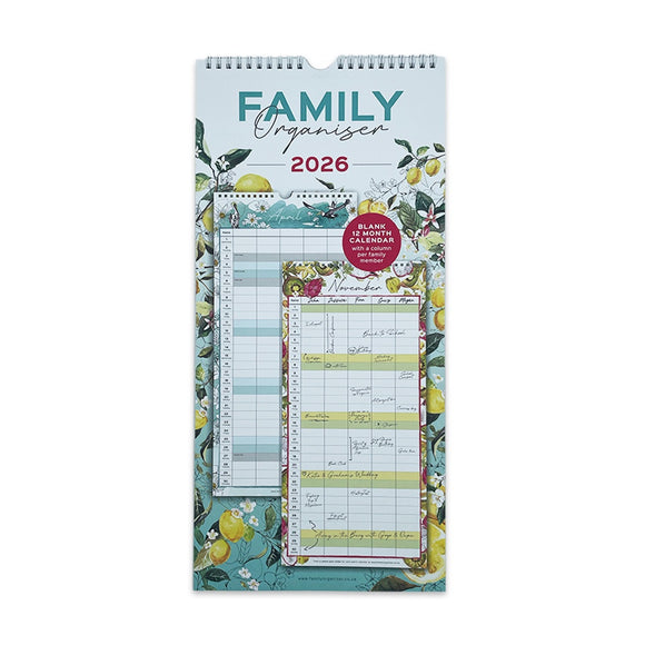 FAMILY ORGANISER 2026 WATERCOLOUR