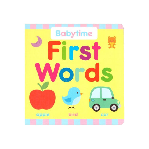 BOOK BOARD MY FIRST WORDS BABYTIME YELLOW
