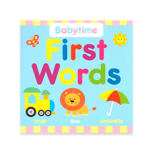 BOOK BOARD MY FIRST WORDS BABYTIME BLUE