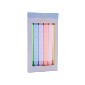 HIGHLIGHTERS 6PK PASTEL WITH VERSE