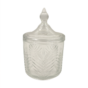 GLASS TRINKET FERN DESIGN