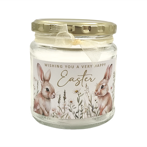 JAR SML 291ML WATERCOLOUR BUNNY WISHING YOU A VERY  HAPPY EASTER