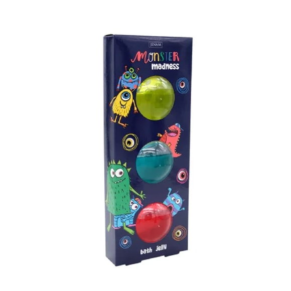 BATH JELLY 3PC MONSTERS