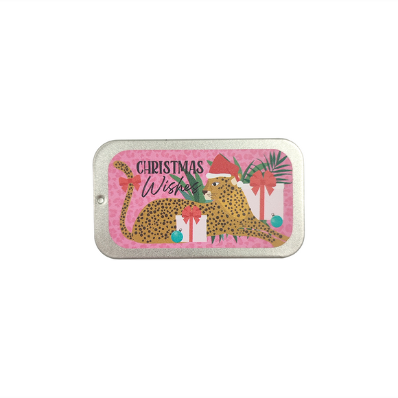 XMAS LIP BALM 15G PINK LEOPARD