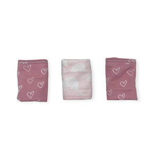 WASHCLOTH BAMBOO 3PC PINK