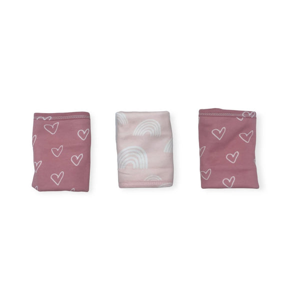WASHCLOTH BAMBOO 3PC PINK