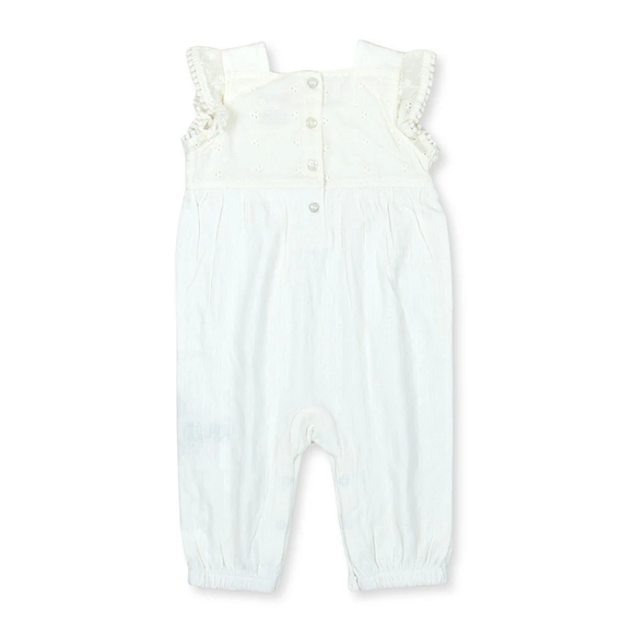 ROMPER SLEEVELESS COTTON WHITE