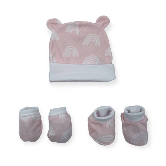 GIFT SET NEWBORN BABY BAMBOO PINK