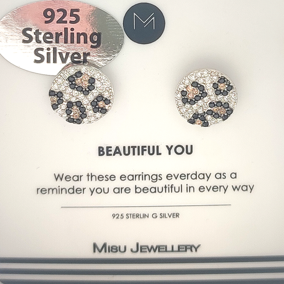 EARRING SILVER WILD THINGS STUDS