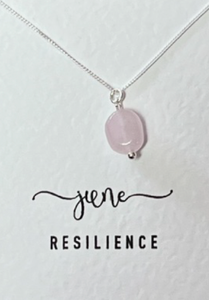 NECKLACE SILVER BIRTHSTONE JUNE MOONSTONE