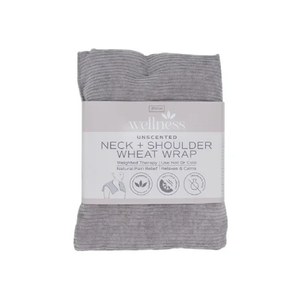 NECK AND SHOULDER WRAP UNSCENTED GREY CORDUROY