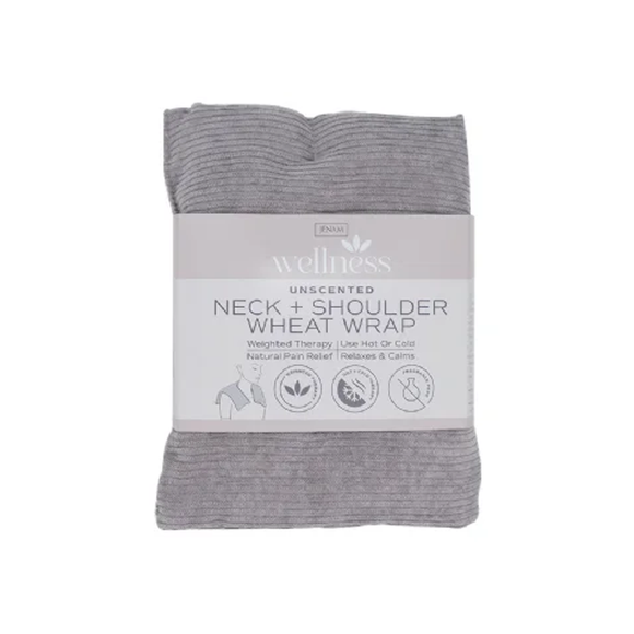 NECK AND SHOULDER WRAP UNSCENTED GREY CORDUROY