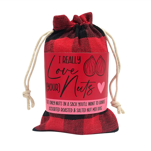 NUT SACK CHECKED RED BAG 100G MIXED NUTS (EXPIRY 7/2025)