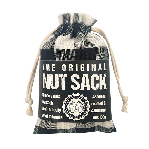 NUT SACK CHECKED BLACK BAG 100G MIXED NUTS(EXPIRY 6/2025)
