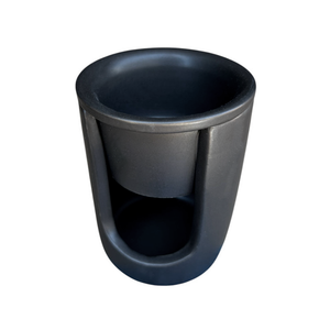 CERAMIC OIL BURNER BUCKET STYLE MATT BLACK