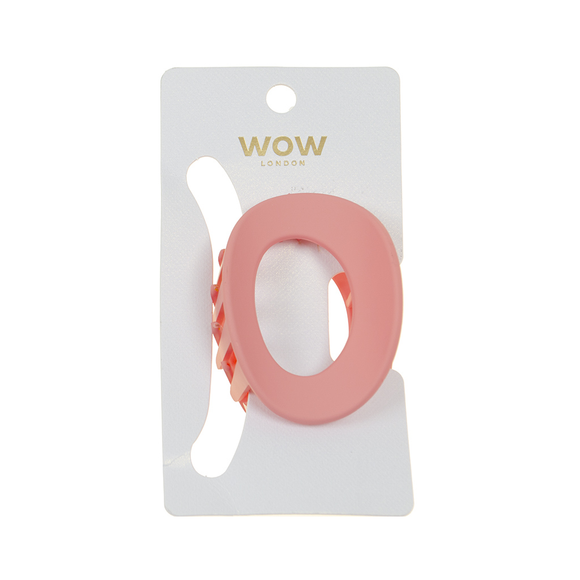 HAIR GRIP OVAL PINK MATT