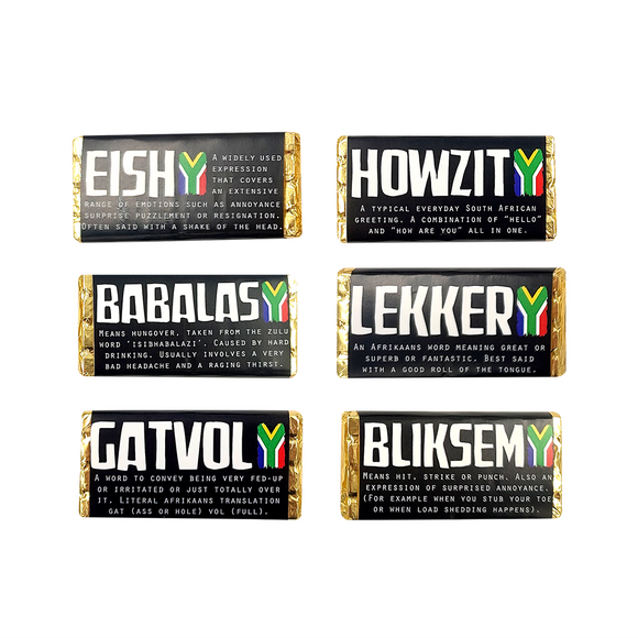 CHOCOLATE 14G X 6 PACK SA SLANG SAYINGS