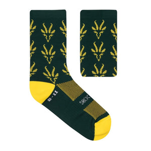 SOCKS ACTIVE GREEN GOLD SPRINGBOK