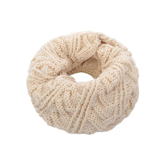 SNOOD CABLE KNIT BEIGE