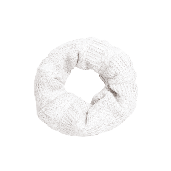 SNOOD CABLE KNIT IVORY WHITE