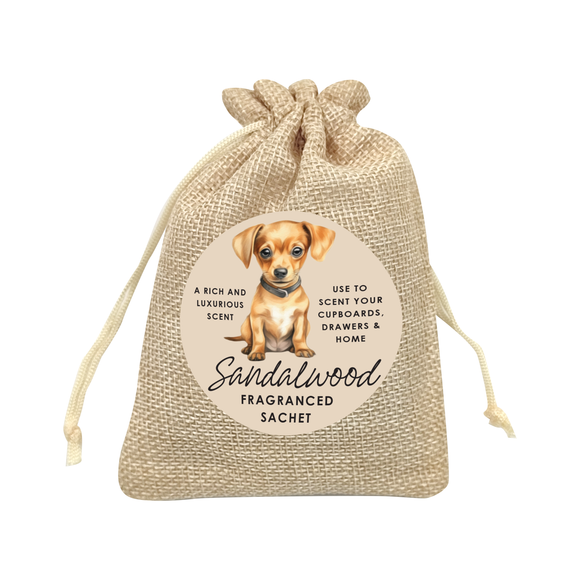FRAGRANCE SACHET NATURAL SANDALWOOD SCENTED DAXIE