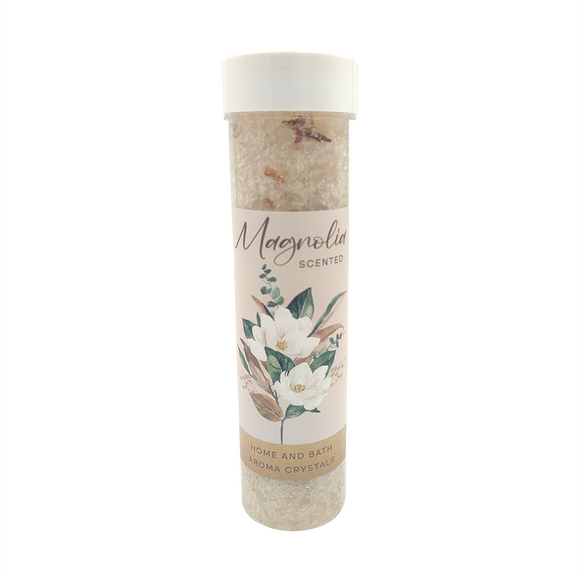 BATH AND HOME  AROMA CRYSTALS 275G MAGNOLIA SCENTED