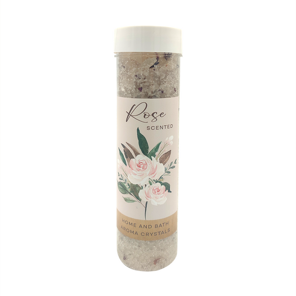 BATH AND HOME AROMA CRYSTALS 275G ROSE SCENTED