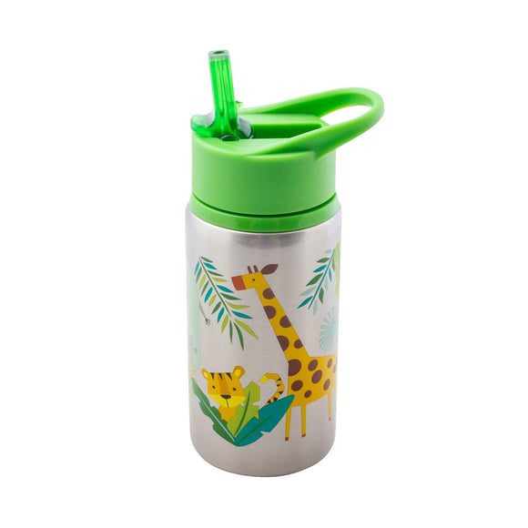 STAINLESS STEEL FLIP TOP BOTTLE WILD ANIMALS